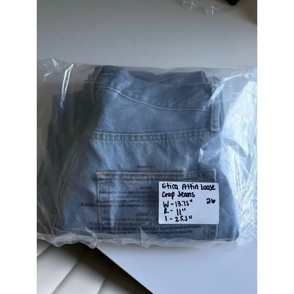 $268 Etica Altin Loose Crop Jean - 26